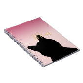 金ゴールドモー子猫 ノートブック (右側)