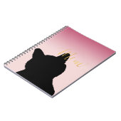 金ゴールドモー子猫 ノートブック (左側)