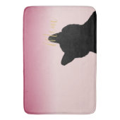 金ゴールドモー子猫 バスマット (正面縦)