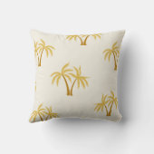 金ゴールドヤシの木：熱帯繊維。 クッション (裏面)