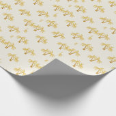 金ゴールドヤシの木:熱帯繊維。 ラッピングペーパー (角)