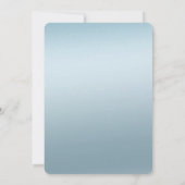 金ゴールドユニコーンアクアバグラデーションースデー 招待状 (裏面)