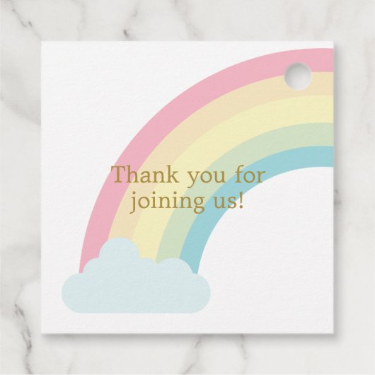 金ゴールドユニコーンガールズバースデーパーティー フェイバータグ (裏面)