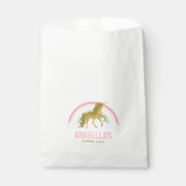 金ゴールドユニコーンガールズバースデーパーティー フェイバーバッグ (正面)