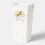 金ゴールドユニコーンガールズバースデーパーティー フェイバーボックス (正面)