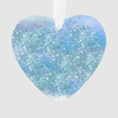 金ゴールドユニコーンスパープルアクアピンクグリッター名 オーナメント (裏面)