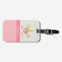 金ゴールドユニコーンピーチトリムパーソナライズされた