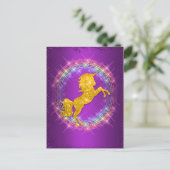 金ゴールドユニコーンレインボークスパープル シーズンポストカード (スタンド正面)