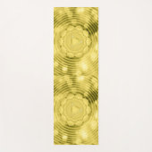 金ゴールドユニークチャクラパターン ヨガマット (正面)