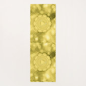 金ゴールドユニークチャクラパターン ヨガマット (裏面)