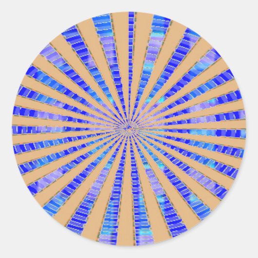 金ゴールドユニーク星 ラウンドシール (正面)