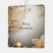 金ゴールドユニーク装飾クリスマスホリデーオーナメント セラミックオーナメント (左)