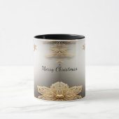 金ゴールドユニーク装飾ホリデーマグ マグカップ (中央)