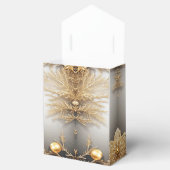 金ゴールドユニーク装飾休日ギフトボックス フェイバーボックス (オープン)