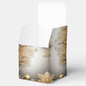 金ゴールドユニーク装飾休日ギフトボックス フェイバーボックス (オープン)