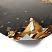 金ゴールドユニーク装飾用ホリデーポスター ポスター (角)