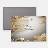 金ゴールドユニーク装飾用ホリデーマグネット マグネット (正面/裏面)