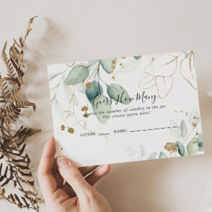 金ゴールドユーカリはゲームカードの数を推測 名刺