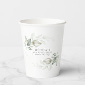 金ゴールドユーカリプスグリーンリーボホドリーミーウォーターの色 紙コップ (裏面)