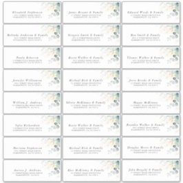 金ゴールドユーカリプスグリーンリー個人住所 シール