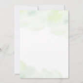 金ゴールドユーカリプタスボタニカル30歳の誕生日パーティー 招待状 (裏面)