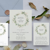 金ゴールドユーカリリースグリーンシーガラス詳細 エンクロージャーカード