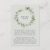 金ゴールドユーカリリースグリーンシーガラス詳細 エンクロージャーカード (正面)