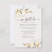金ゴールドユーカリ我々はまだ誓いの更新をする 招待状 (正面)
