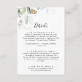 金ゴールドユーカリ書結婚道の詳細 エンクロージャーカード (正面)