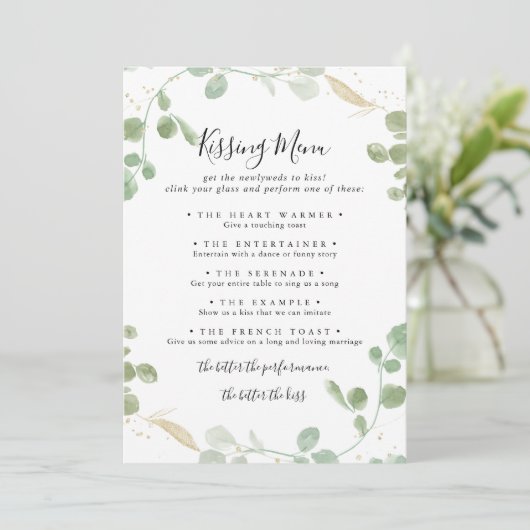 金ゴールドユーカリ結婚スのメキスをするニューゲームカード (スタンド正面)