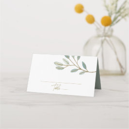 金ゴールドユーカリ結婚プス プレイスカード