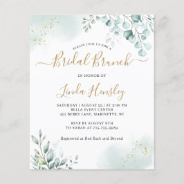 金ゴールドユーカリ葉スグリーンリーブランチ