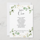 金ゴールドユーカリ表第1席表 招待状 (正面)