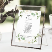 金ゴールドユーカリ表第1席表 招待状