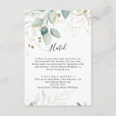 金ゴールドユーカリ エンクロージャーカード (正面)