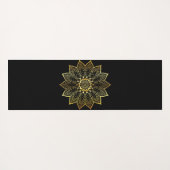 金ゴールドヨガガールウィズチャクラ ヨガマット (裏面(横))