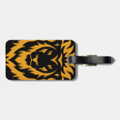 金ゴールドライオンビッググラフィック ラゲッジタグ (裏面横)