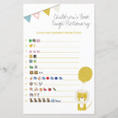 金ゴールドライオン本絵文字の赤ちゃんシャワーゲーム (正面)