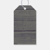 金ゴールドライツメイスン素朴ジャー結婚ウッド ギフトタグ (裏面)