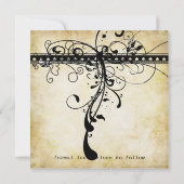 金ゴールドライトが黒ファンキーく渦巻き日付保存 セーブザデート (裏面)