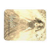 金ゴールドライトエンジェル – エンジェルズウォークザウィンドユー引用文 マグネット (横)