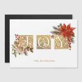 金ゴールドライトジョイブロック文字（ポインセチア付き） (正面/裏面)