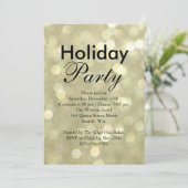 金ゴールドライトホリデー企業の招待状 招待状 (スタンド正面)