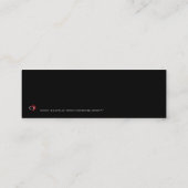 金ゴールドライト001 – ブックマーク スキニー名刺 (裏面)