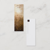 金ゴールドライト001 – ブックマーク スキニー名刺 (正面/裏面)