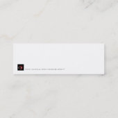 金ゴールドライト001 – ブックマーク スキニー名刺 (裏面)