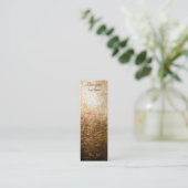 金ゴールドライト001 – ブックマーク スキニー名刺 (スタンド正面)