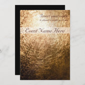 金ゴールドライト001 招待状 (正面/裏面)