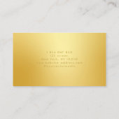 金ゴールドライフツリーヨガインストラクター名刺 名刺 (裏面)