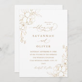 金ゴールドラインフローラホワイト&金ゴールド結婚ズ – Breakfast (正面/裏面)